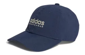 Adidas Переработанная полиэстеровая бейсболка унисекс синяя, Blue