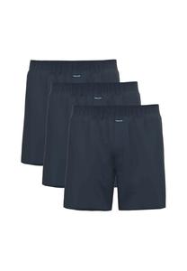 Боксеры комплект из 3 шт. - трикотажные боксерские шорты базовый хлопок свободный крой хлопок Ammann, синий