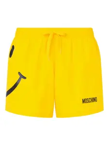Плавки-шорты с принтом Moschino, желтый