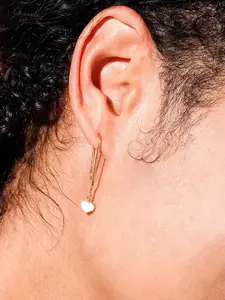 Серьги с подвесками в виде сердца Design Letters, золотой