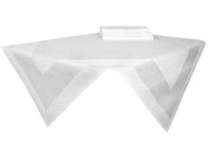 Скатерть Zollner белый, 90/90 см