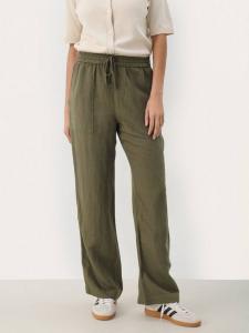 Брюки из льняной смеси eniola Part Two, цвет Kalamata