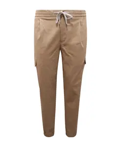 Фланелевые брюки-карго, мягкий крой. Pt01, бежевый