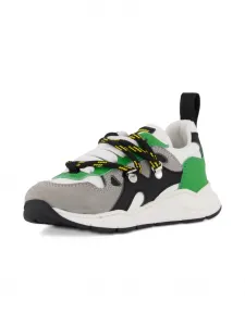 Кроссовки с панелями в виде кленового листа Dsquared2 Kids, зеленый