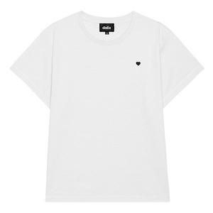 Женская футболка с сердечком, легкая, с высокой талией Dalix, White