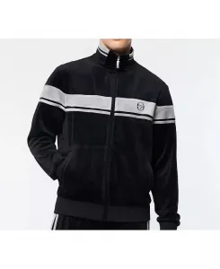 Большая и высокая куртка Damarindo Velour Track Sergio Tacchini, черный