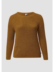 Вязаный свитер в цвете 85W0_caramel QS