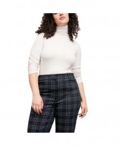 Водолазка Axam Layering - ребристая, из хлопка пима MMLaFleur, Ivory