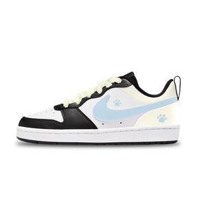 Nike Кроссовки для скейтбординга Court Borough Low top Kids' Black White Light Blue Unisex