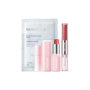 Романтичный набор макияжа Tipsy легко растушевывающаяся блестящая помада с эффектом осветления тона кожи Mistine