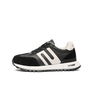 Антискользящие и износостойкие утепленные повседневные ботинки Height Increasing для мужчин BELLE, черный/белый