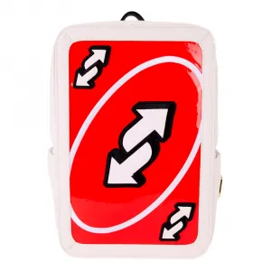 Рюкзак Loungefly Uno Reverse Card 30 cm, красный