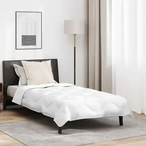 Летнее одеяло с подушкой, 2 шт., белое, 155 x 200 см, микрофибра - Duvets 3376389 vidaXL