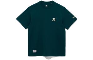 Футболка унисекс темно-синяя зеленая New Era