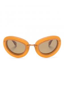 Off-White Eyewear солнцезащитные очки Tokyo в оправе 'кошачий глаз', коричневый