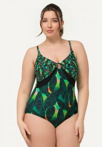 Купальник MIXED PRINT ONE PIECE Ulla Popken, черный