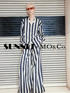 Широкие брюки Moco с высокой талией, черный