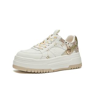 HR Женские лоу-топ скейтерские кроссовки beige gold