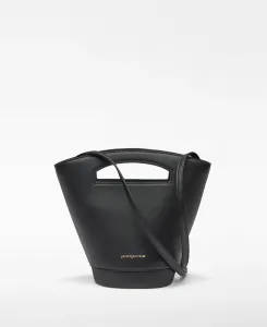 Миниатюрная женская кожаная сумка Adolfo Dominguez, черный