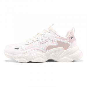 361° Нескользящие износостойкие низкие повседневные туфли женские, белые, розовые