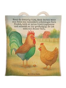 Mr. & Mrs. Panda Сумка с изображением петуха и кукурузы, надпись белого цвета