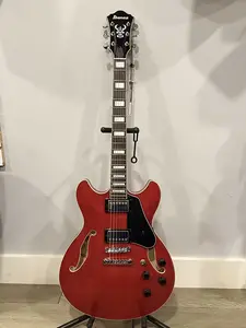 Электрогитара Ibanez Artcore AS73 Semi-Hollow - Прозрачный вишневый красный