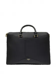 Кожаная сумка-конверт для ноутбука Lancel, черный