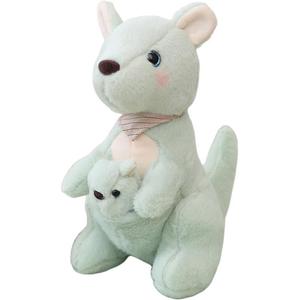 Очаровательные плюшевые куклы мама и малыш кенгуру, высота 25см/35см MORTEN SOLUM, зеленый