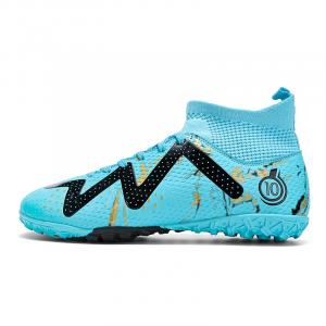Кроссовки детские футбольные высокие Cushioning Rebound Abrasion Resistant PROTECTCAMEL, turf aqua