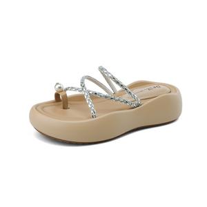 Yeezyy Reezy Женские противоскользящие шлепанцы Априкот, цвет Apricot