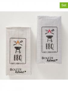 Boltze Набор из 2 салфеток "BBQ" бежево-серого цвета - 2 x 16 штук