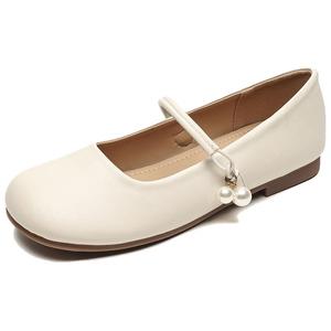 Туфли Мэри Джейн женские абрикосового цвета WEISHIBANGWEI, Apricot