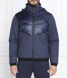 Куртка мужская Ea7 комбинированная с капюшоном, синий