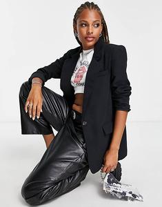 Только пиджак оверсайз черного цвета