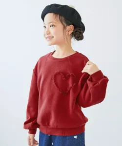 Толстовка на флисовой подкладке с тюлевым мотивом, топ-толстовка, осень-зима 2025 Devirock, цвет 013-Heart-D Red