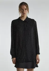 Блузка на пуговицах Glamorous, Black Rhinestone Mesh