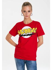 Футболка Bazinga красного цвета Logoshirt