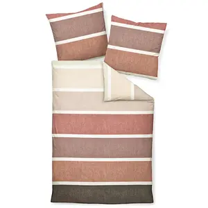 Комплект постельного белья Janine Design из тонкой фланели DAVOS 65138, цвет камея розово-лиловый-01, размер 135x200 + 80x80 см Original Janine