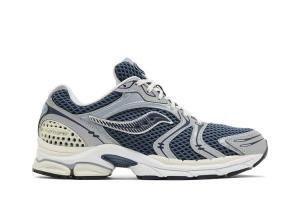 Кроссовки Saucony Progrid Triumph 4 Fabricated Future Pack - Dusk Silver, синий