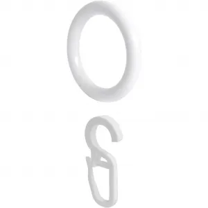 Кольцо для штор для карнизов Ø 28 мм Liedeco, белый