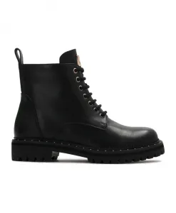 Кожаные ботильоны Kazar, черный