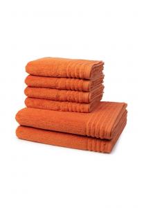 Набор полотенец Vossen Style Supersoft, 6 штук, 100x50/140x67 см, оранжевый