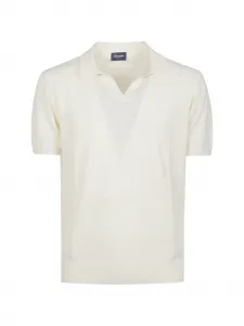 Футболка с воротником-крылышком Drumohr, белый