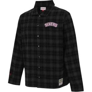 Mitchell Ness Рубашка Mitchell & Ness x NBA Philadelphia 76ers мужская black