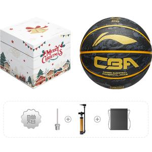 LINING Резиновый баскетбольный мяч black gold размер 7 тренировочный unisex