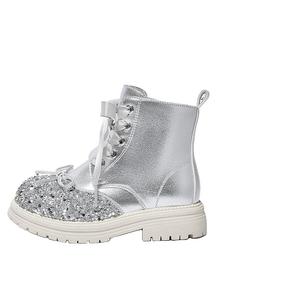 Детские утепленные ботинки Kids Snoffy, серебряный