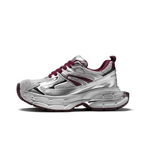 ST&SAT Женские красные кроссовки лоу-топ с массивной подошвой, цвет Red