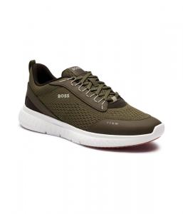 Кроссовки мужские Boss текстильные, зеленый