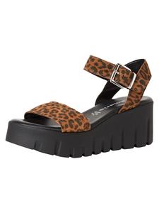 Сандалии на плоской подошве Tamaris, цвет leopard
