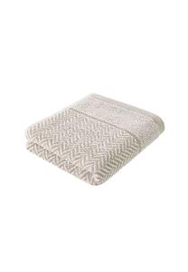 Полотенце для душа Herzbach Home italiana, 70x140 см, бежевый